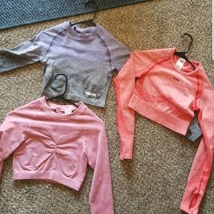 Red & Purple Gymshark Crop